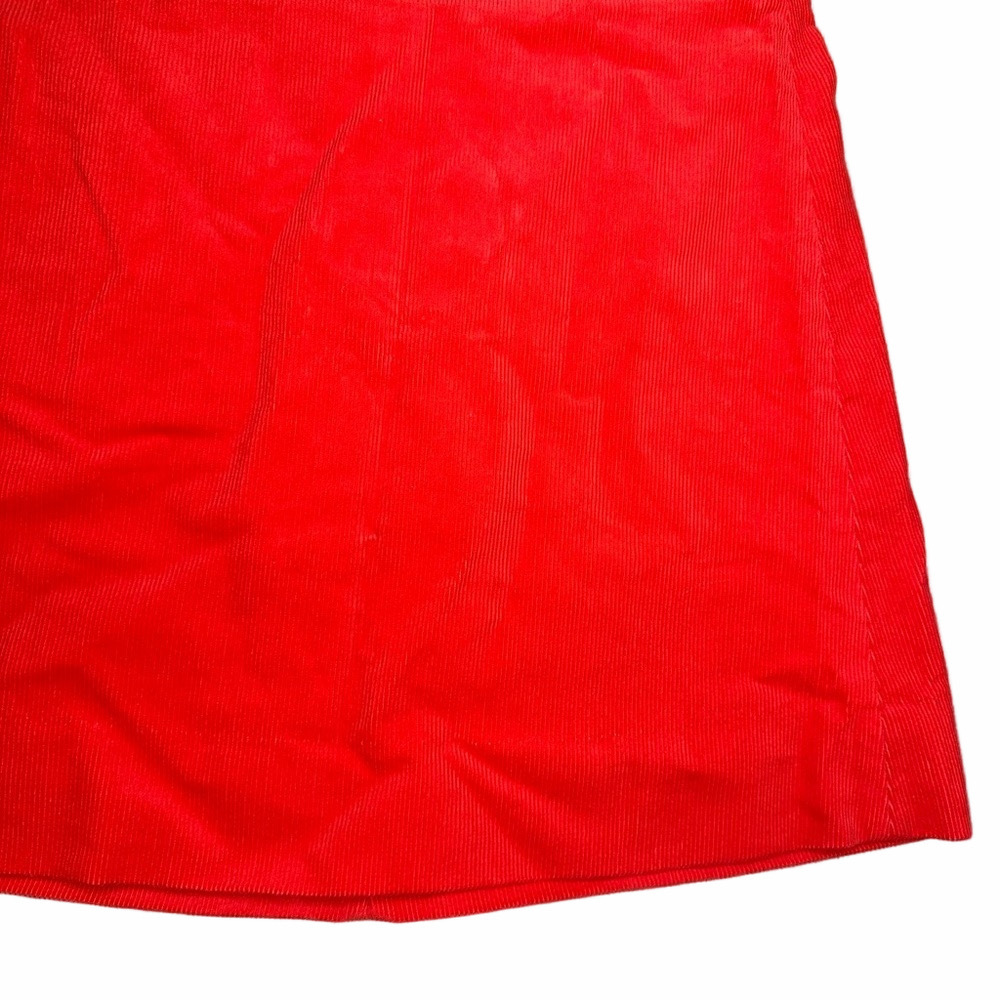NWT J. Crew Mini Skirt Corduroy Sunset Red Gold 100% Cotton Size 4 - Picture 8 of 13